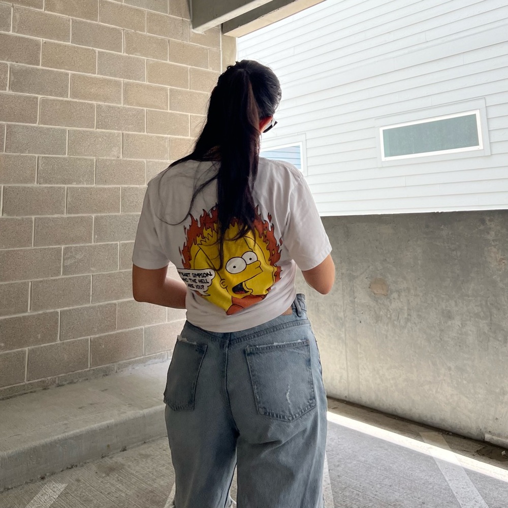 Off-White Main Label Virgil Abloh Off White Bart Simpson T-shirt "teenager" 2013